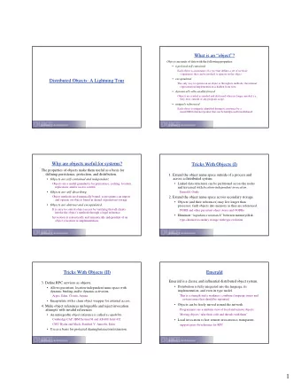 1  Understanding Emerald  Understanding Emerald  Issues for Emerald  Issues for Emerald  1. Emerald