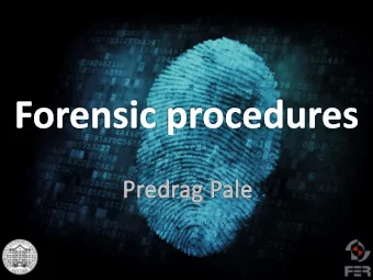 forensics tries to reconstruct and explain activities and events   their actors and participants