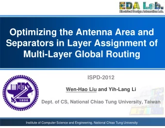 Optimizing the Antenna Area and  Separators in Layer Assignment of  Multi-Layer Global Routing