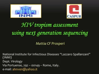 HIV tropism assessment HIV tropism assessment  HIV tropism assessment  HIV tropism assessment