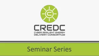 Seminar Series  C E E R  Cyber-Physical Experimentation  Environment for RADICS  Advancing the