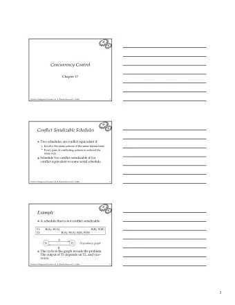 ConcurrencyControl  Chapter17