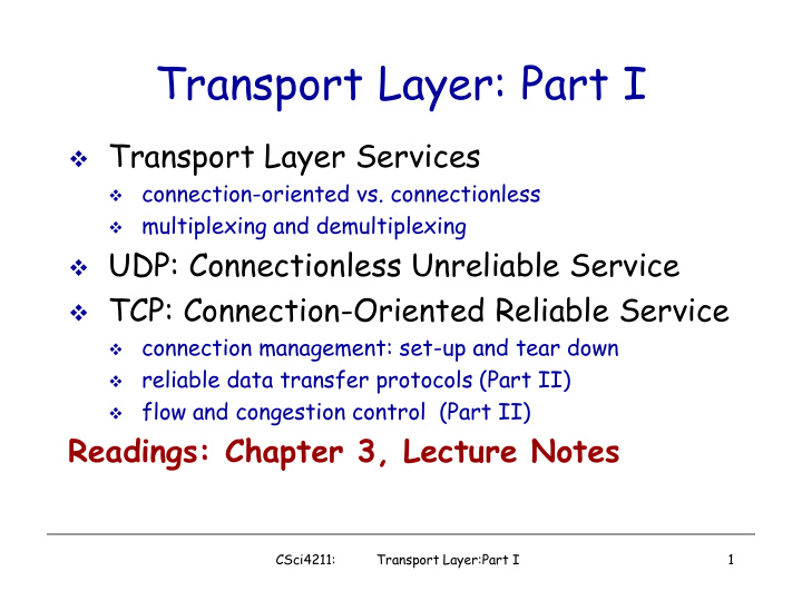 transport layer part i