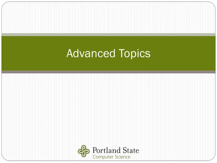 advanced topics surveys block times and sizes bl block ck