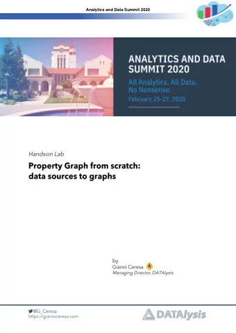 Analytics and Data Summit 2020 Analytics and Data Summit 2020 Analytics and Data Summit 2020