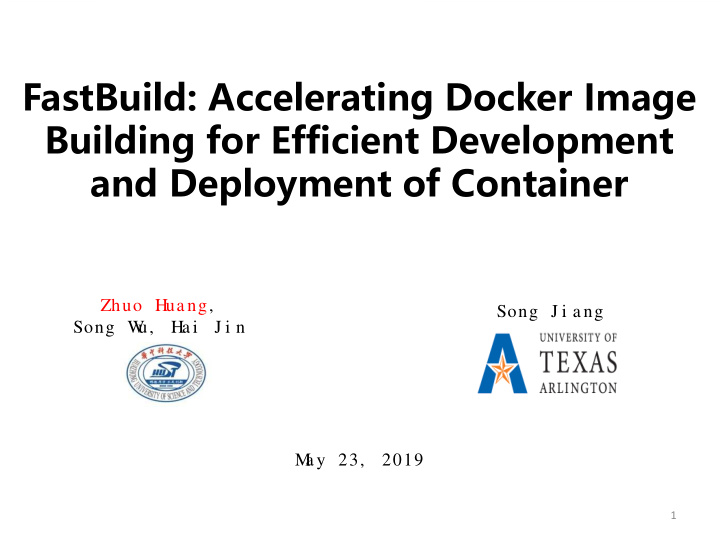 fastbuild accelerating docker image building for