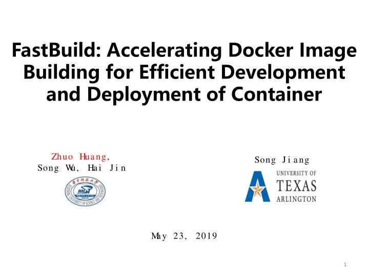 fastbuild accelerating docker image building for