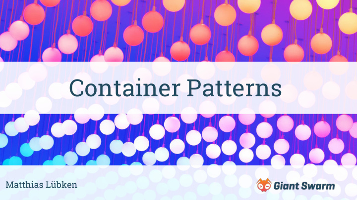 container patterns