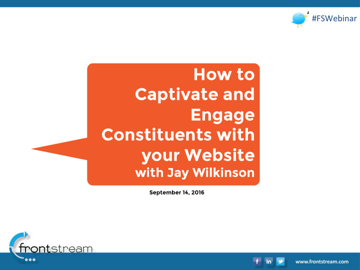 how to captivate and engage constituents with your website