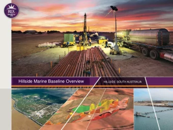Hillside Marine Baseline Overview  AUSTRALIAS NEXT GREAT COPPER PROJECT  HILLSIDE: SOUTH
