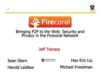 1  Slashdot Effect  2  Existing Commerical CDNs  3  Build your own solution  Expensive to set