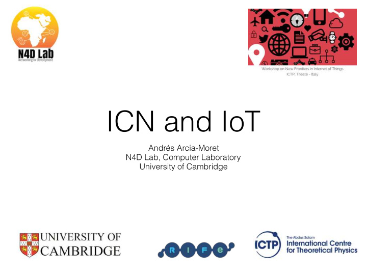 icn and iot