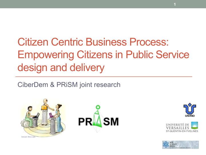 citizen centric business process empowering citizens in