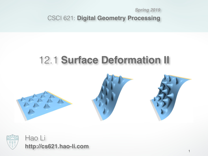 12 1 surface deformation ii