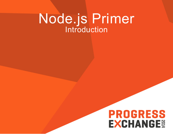 node js primer