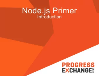 Node.js Primer  Introduction  Your Guides  Richard Key  @busyrich  Head of Technical Training