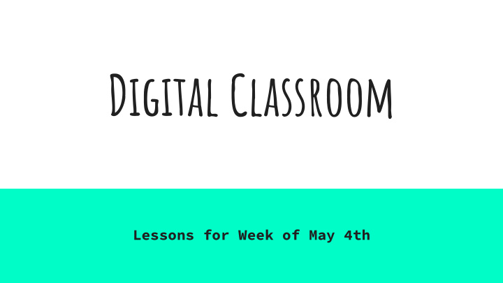 digital classroom