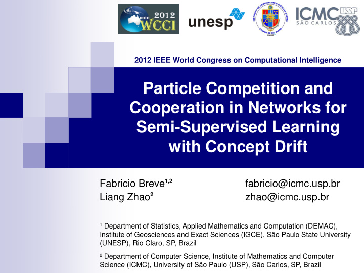 particle competition and