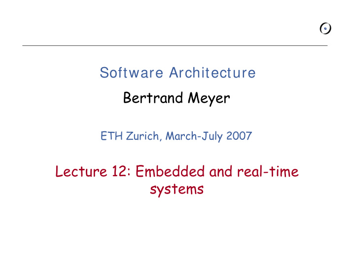 software architecture bertrand meyer