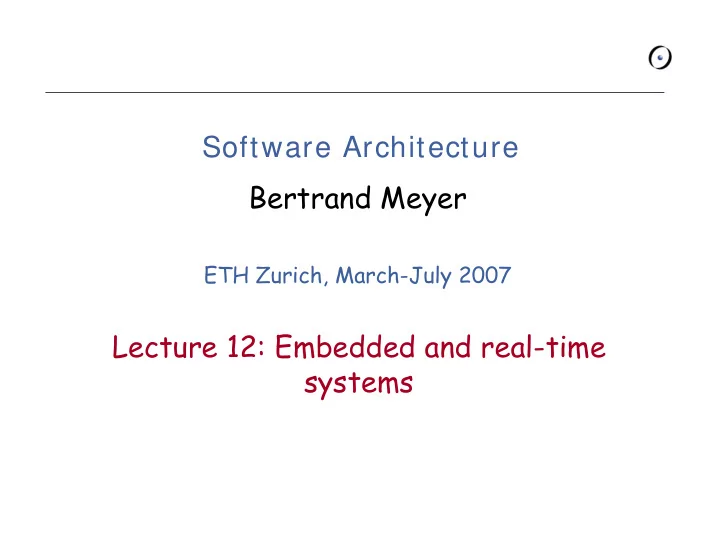 software architecture bertrand meyer