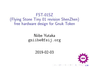 FST-01SZ  (Flying Stone Tiny 01 revision ShenZhen)  free hardware design for Gnuk Token  Niibe