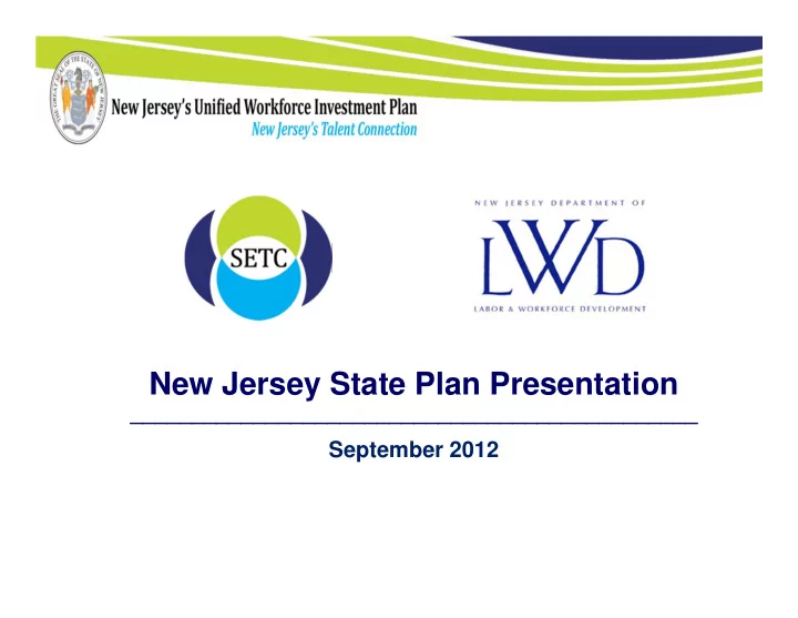new jersey state plan presentation