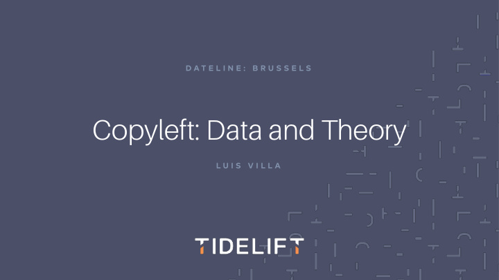 copyleft data and theory