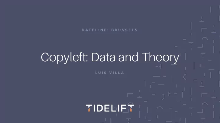 copyleft data and theory