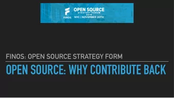 OPEN SOURCE: WHY CONTRIBUTE BACK  CONSUMPTION  VS  CONTRIBUTION  @jimjag  LICENSE  @jimjag