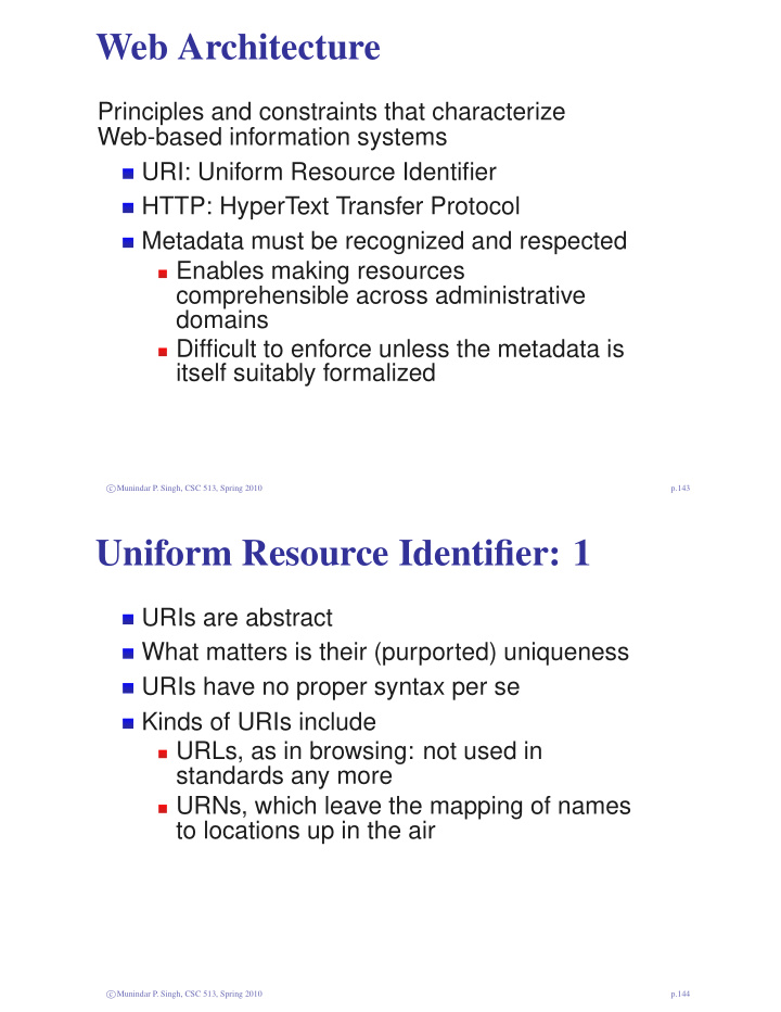 web architecture