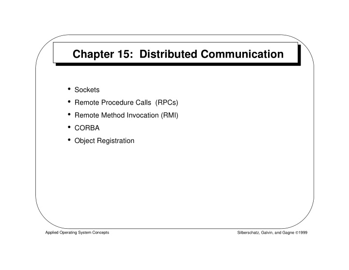 chapter 15 distributed communication