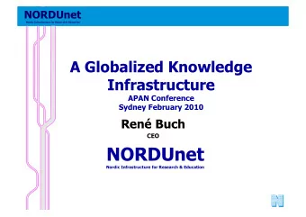 NORDUnet  Nordic Infrastructure for Research &amp; Education  NORDUnet  NORDUnet  NORDUnet Strategy