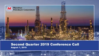 Second Quarter 2019 Conference Call  August 1, 2019  Forward-Looking Statements and Additional