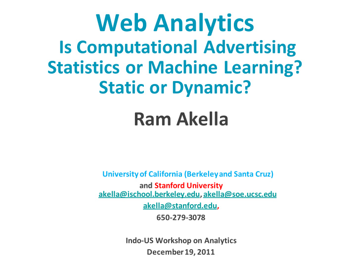 web analytics