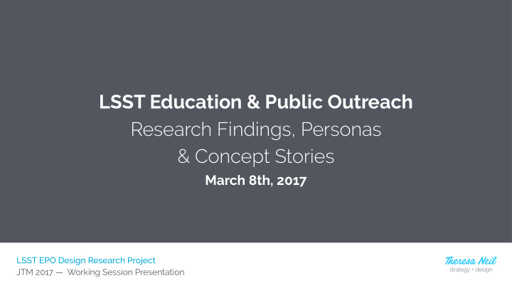lsst education amp public outreach research findings