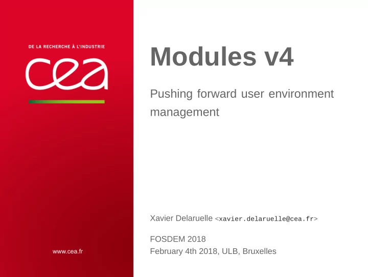 modules v4