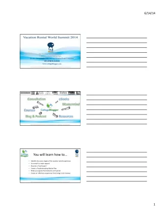 You  will  learn  how  to    Iden,fy  the  seven  stages  of  the