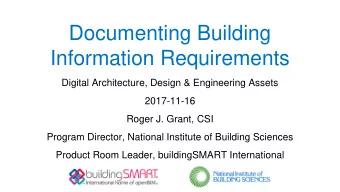 Documenting Building  Information Requirements  Digital Architecture, Design &amp; Engineering
