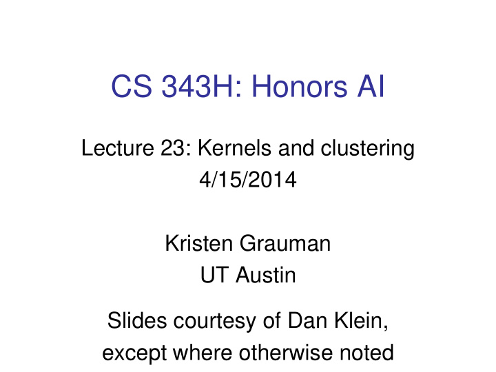 cs 343h honors ai