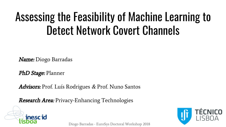 assessing the feasibility of machine learning to detect