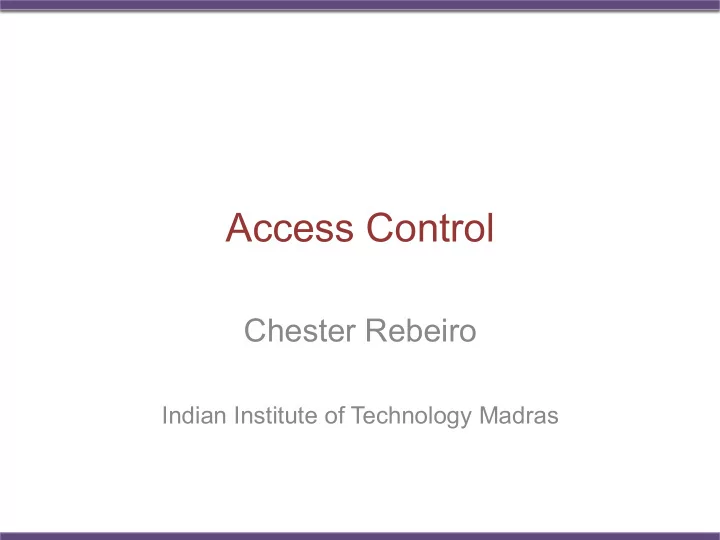 access control