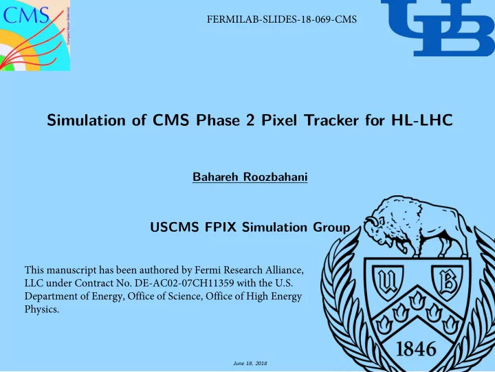 simulation of cms phase 2 pixel tracker for hl lhc