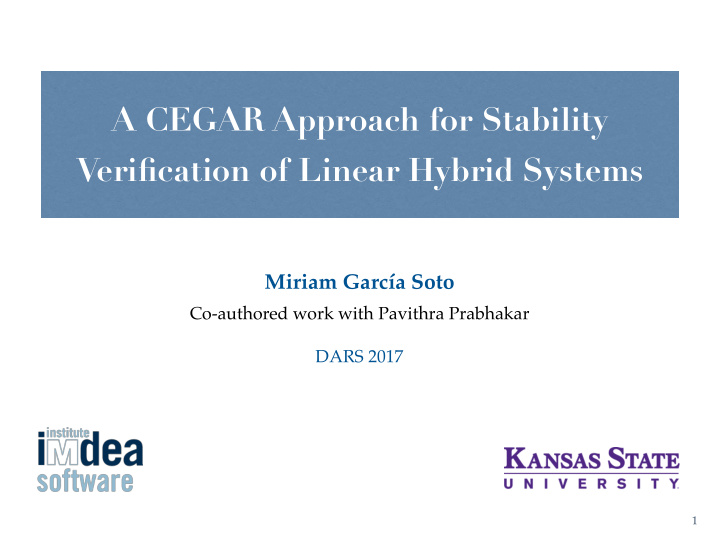 a cegar approach for stability verification of linear