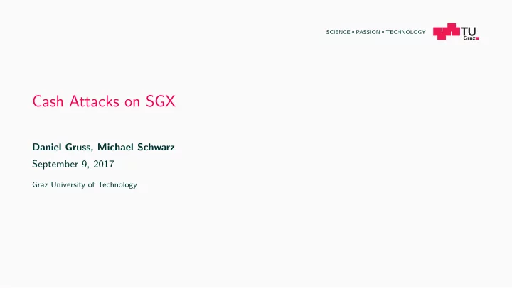 cash attacks on sgx