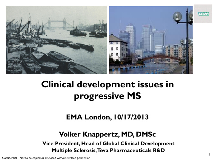 clinical development issues in progressive ms