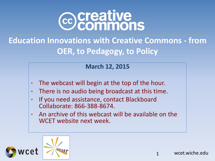 education innovations with creative commons from oer to