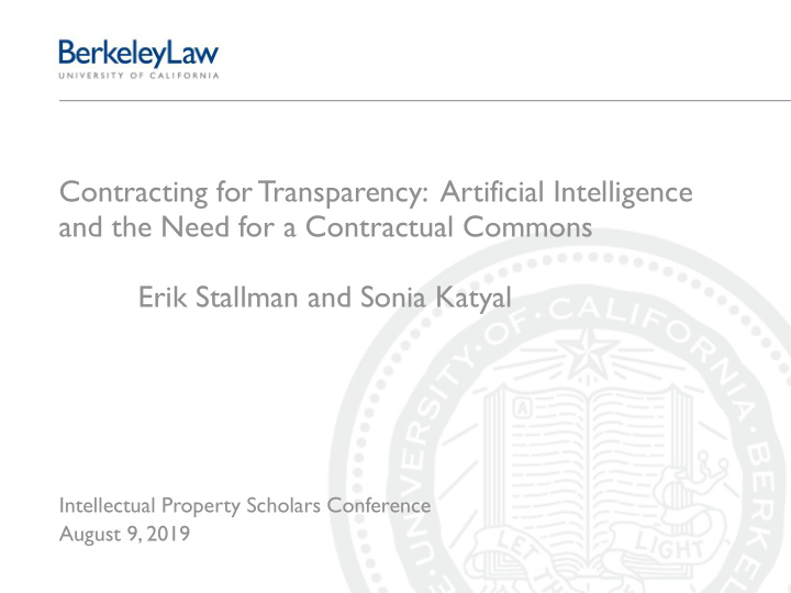 contracting for transparency artificial intelligence and