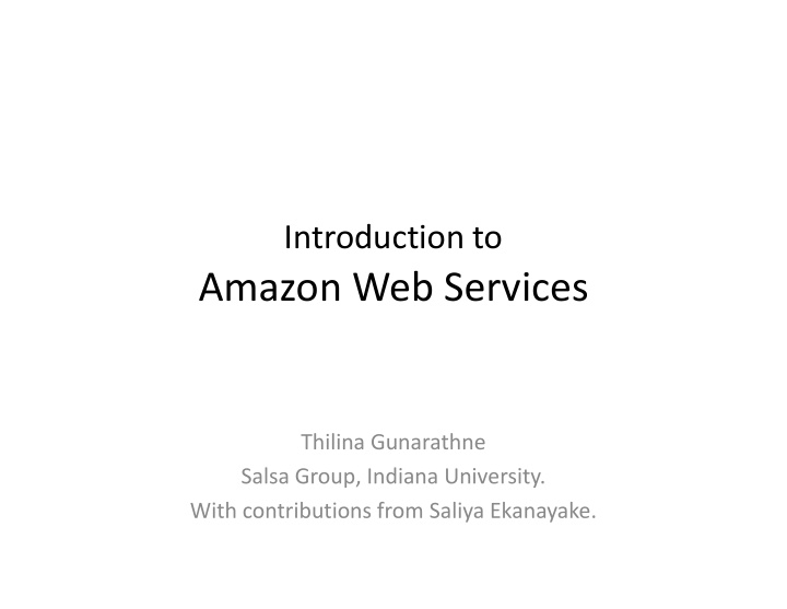 amazon web services amazon web services