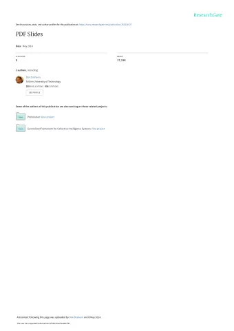 PDF Slides Data  May 2014  CITATIONS  READS  0  17,318 2 authors , including:  Dirk Draheim