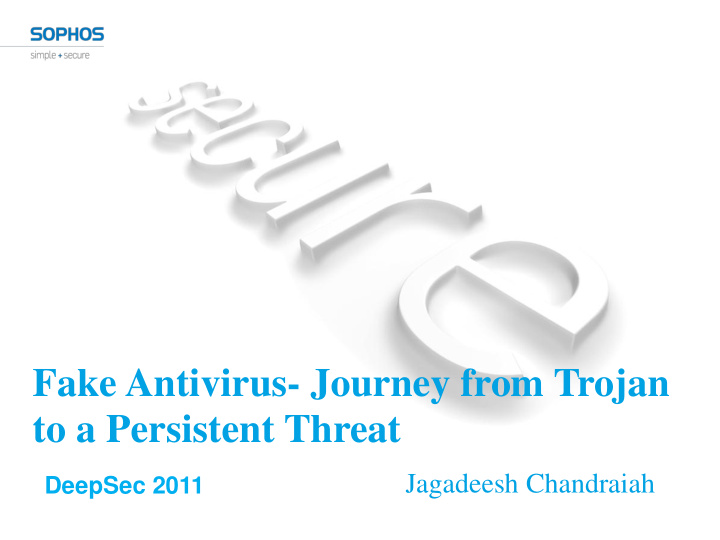 to a persistent threat